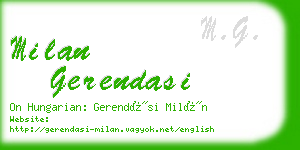 milan gerendasi business card